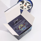 Świeca ZODIAK z kryształami + bransoletka z kamieni - PANNA