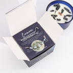 Świeca ZODIAK z kryształami + bransoletka z kamieni - RAK